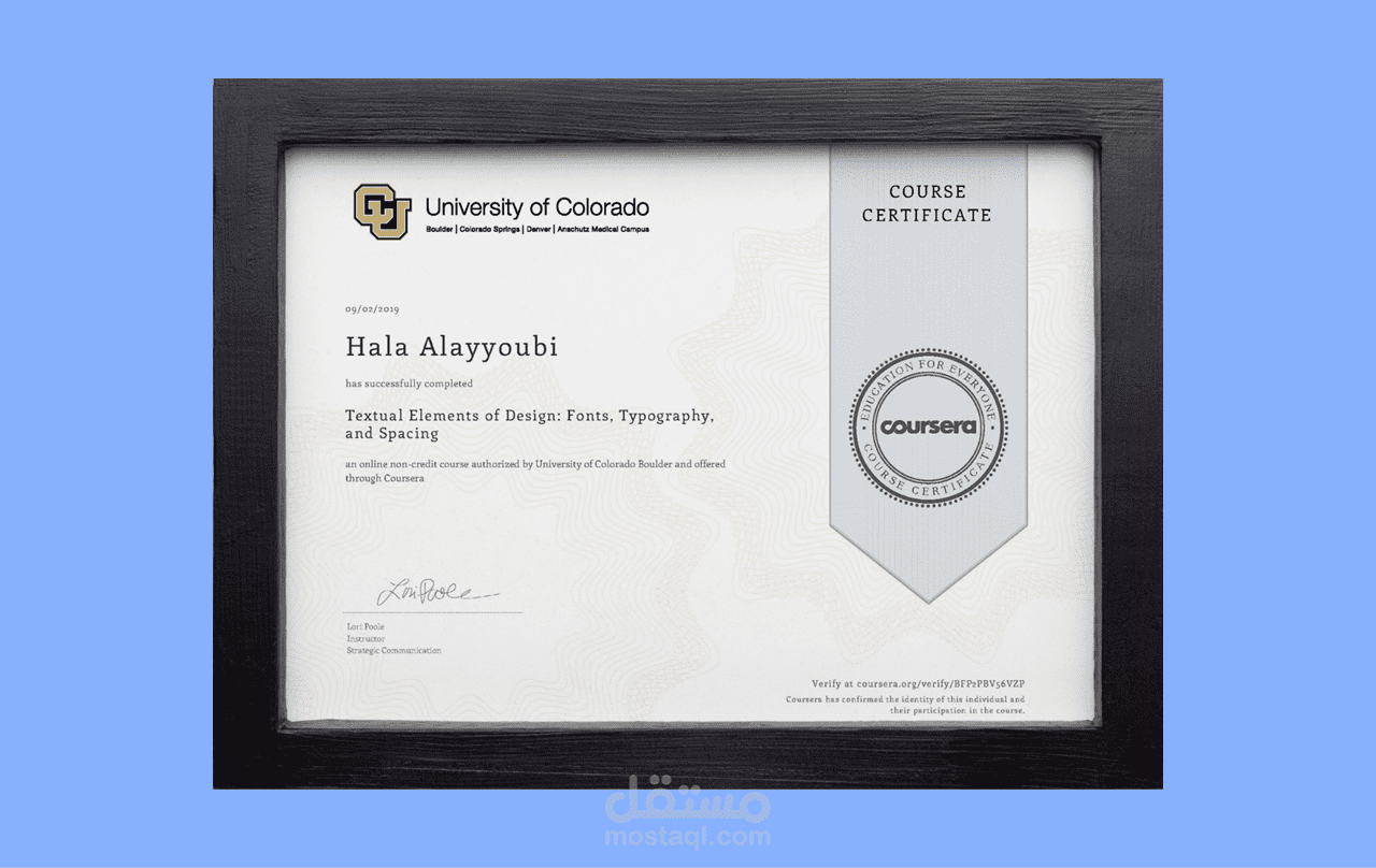 Coursera Certificate