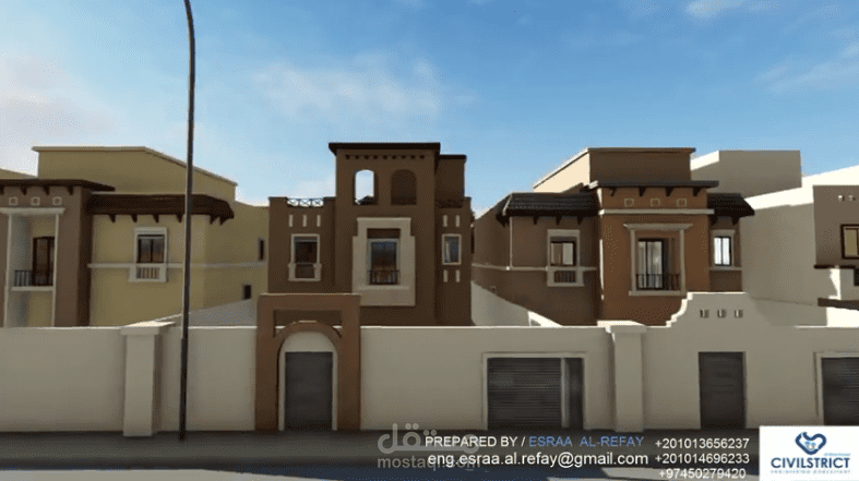 تصميم 3D وأنميشن و مونتاج لمشروع معماري بالسعودية