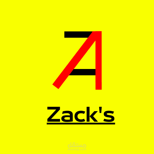 شعار لسلسة مطاعم Zack's من ابتكاري