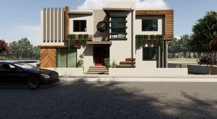 Modern villa exterior design, Famagusta Cyprus