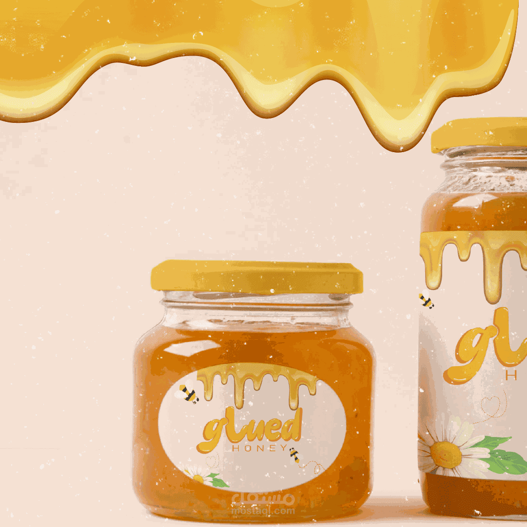 Glued honey