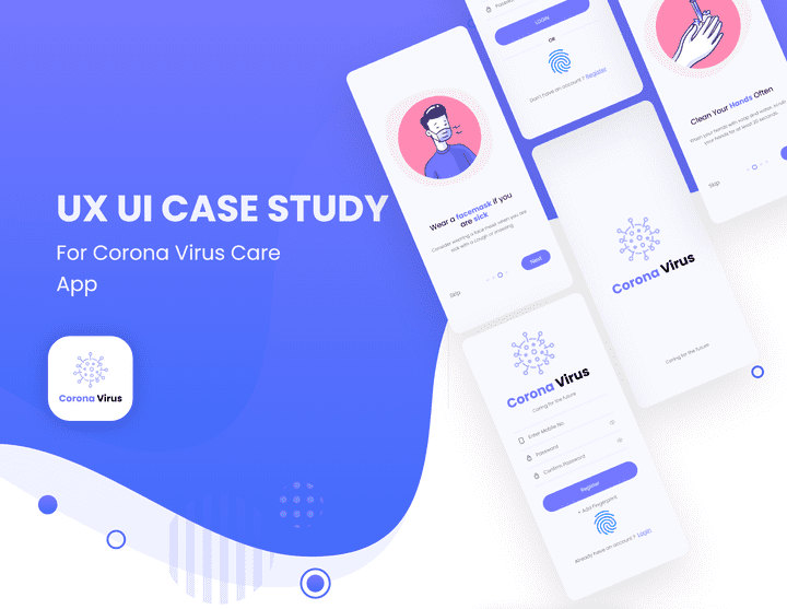 UX UI Case Study For Health Care From COVID-19