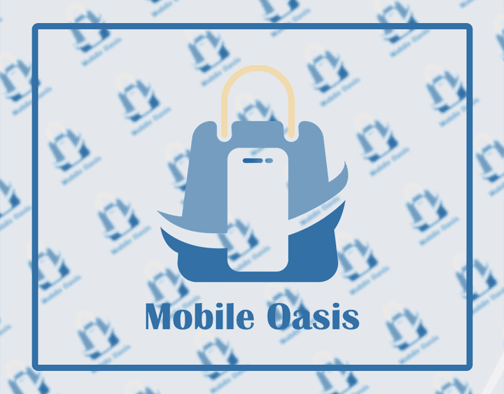 لوغو وهوية بصرية لمتجر Mobile oasis