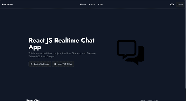 Real time chat website