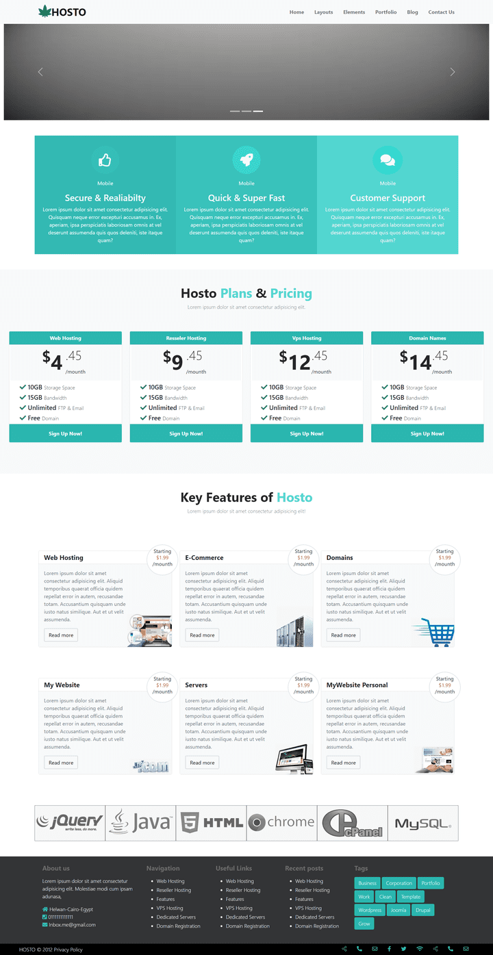 تصميم موقع Html-Bootstrap