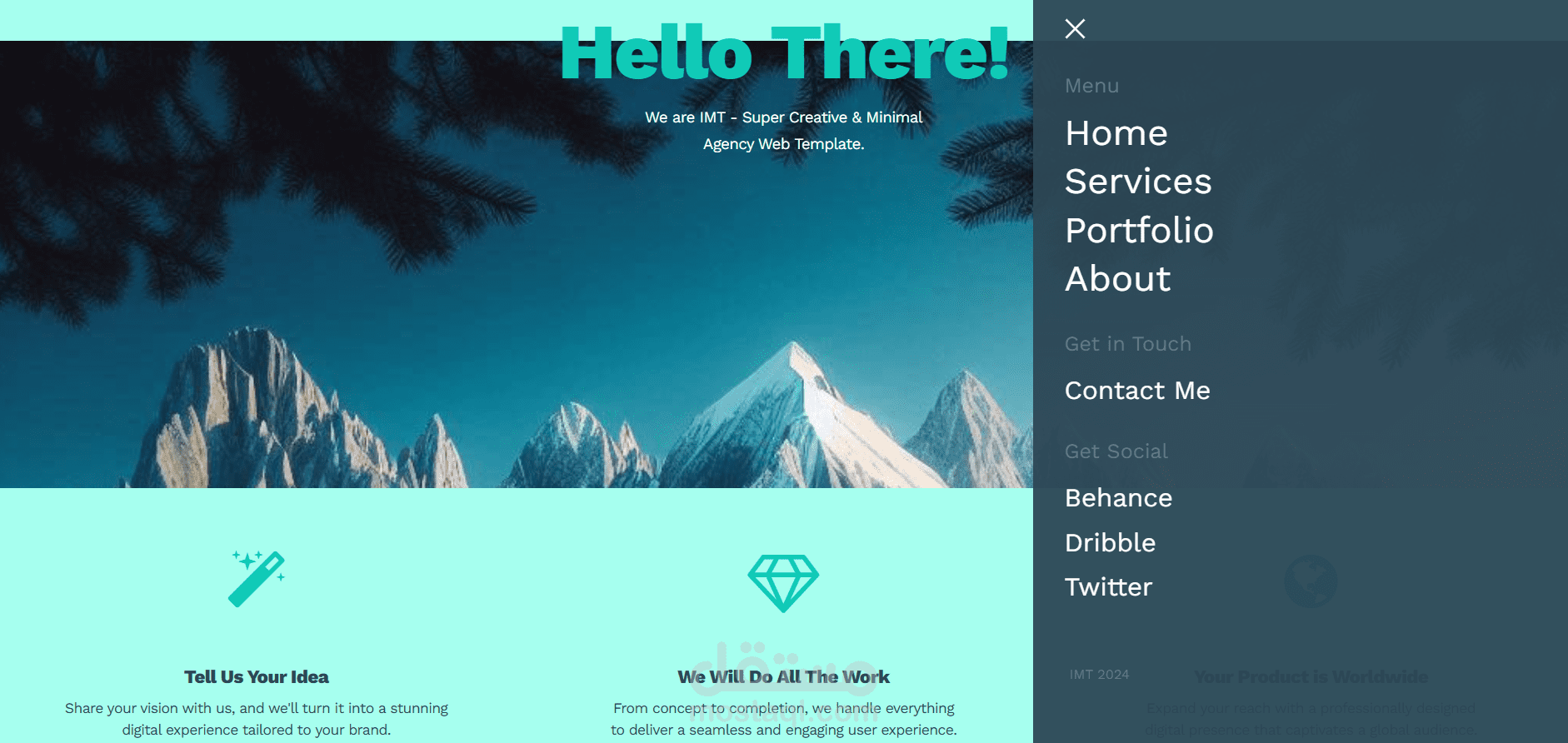 landing page