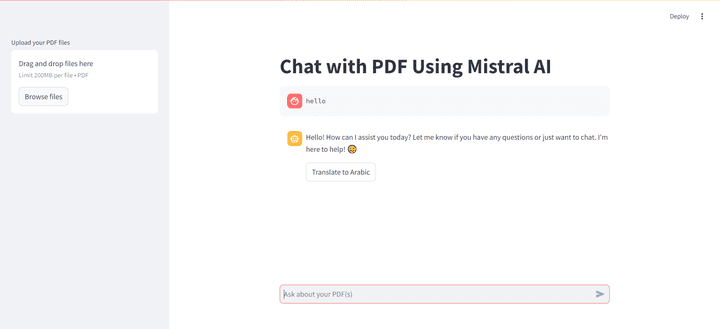 تطبيق (RAG Technique) Chat with PDFs