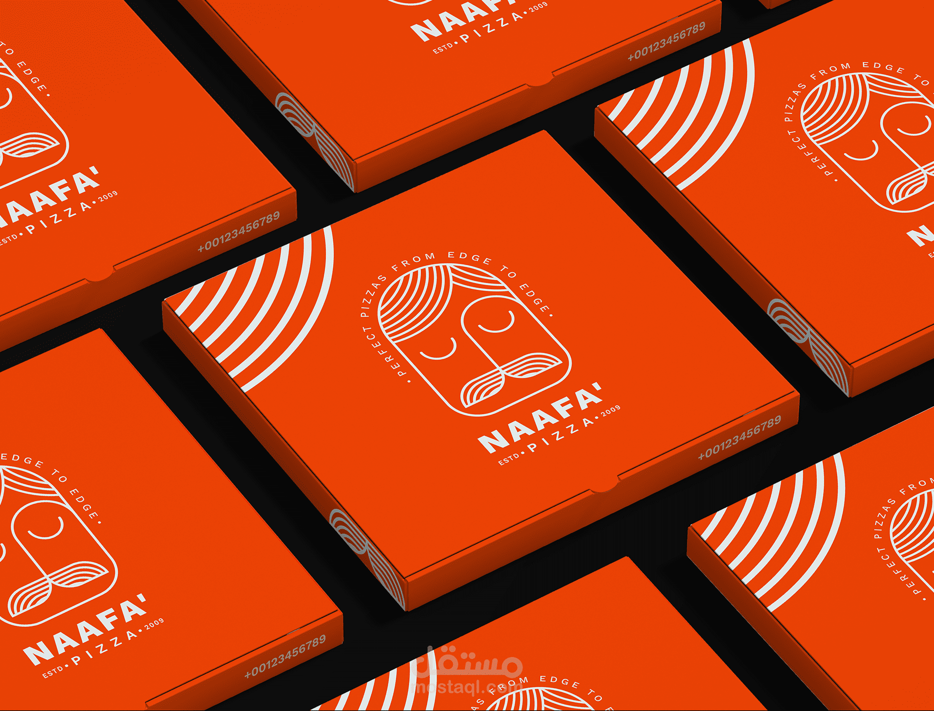 Nafaa' Pizza Brand Identity (Demo)