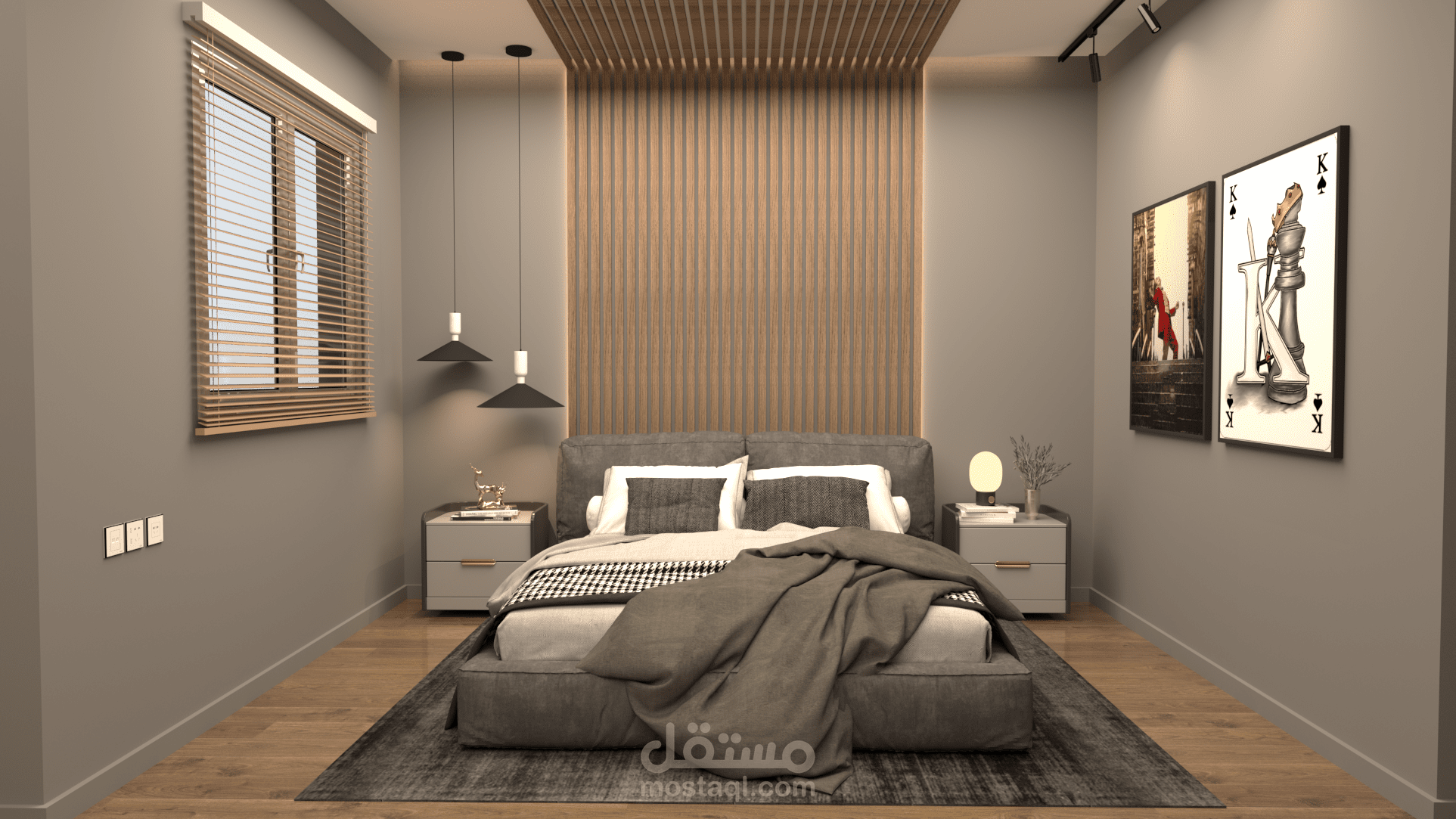 تصميم داخلي استوديو سكني