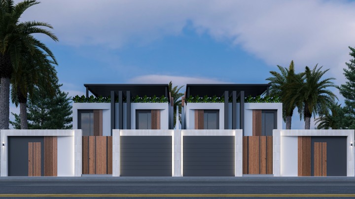 وجهة فيلا modern exterior design