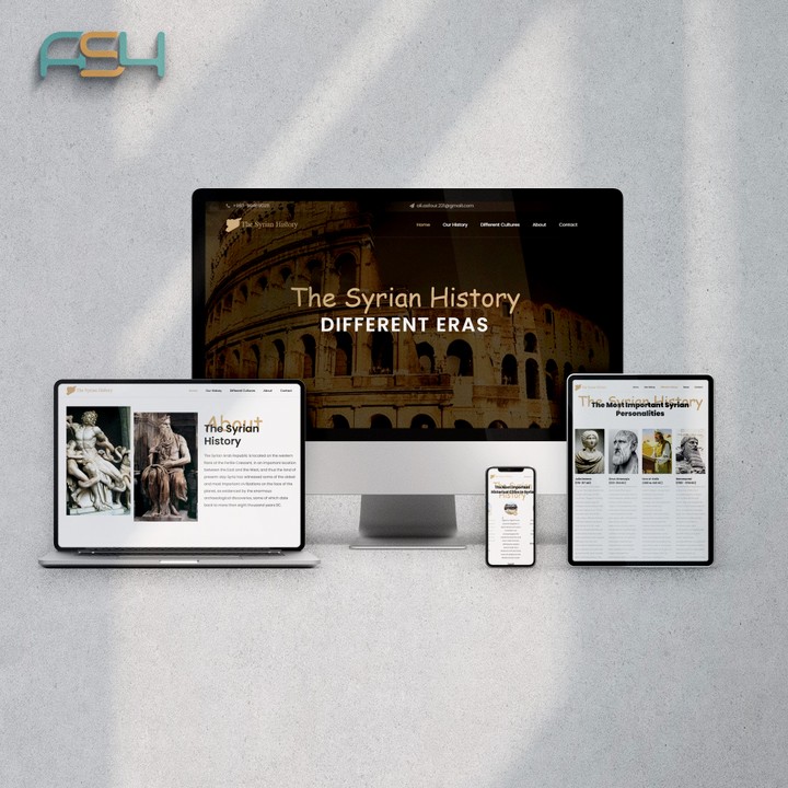 THE SYRIAN HISTORY WEBSITE DESIGN