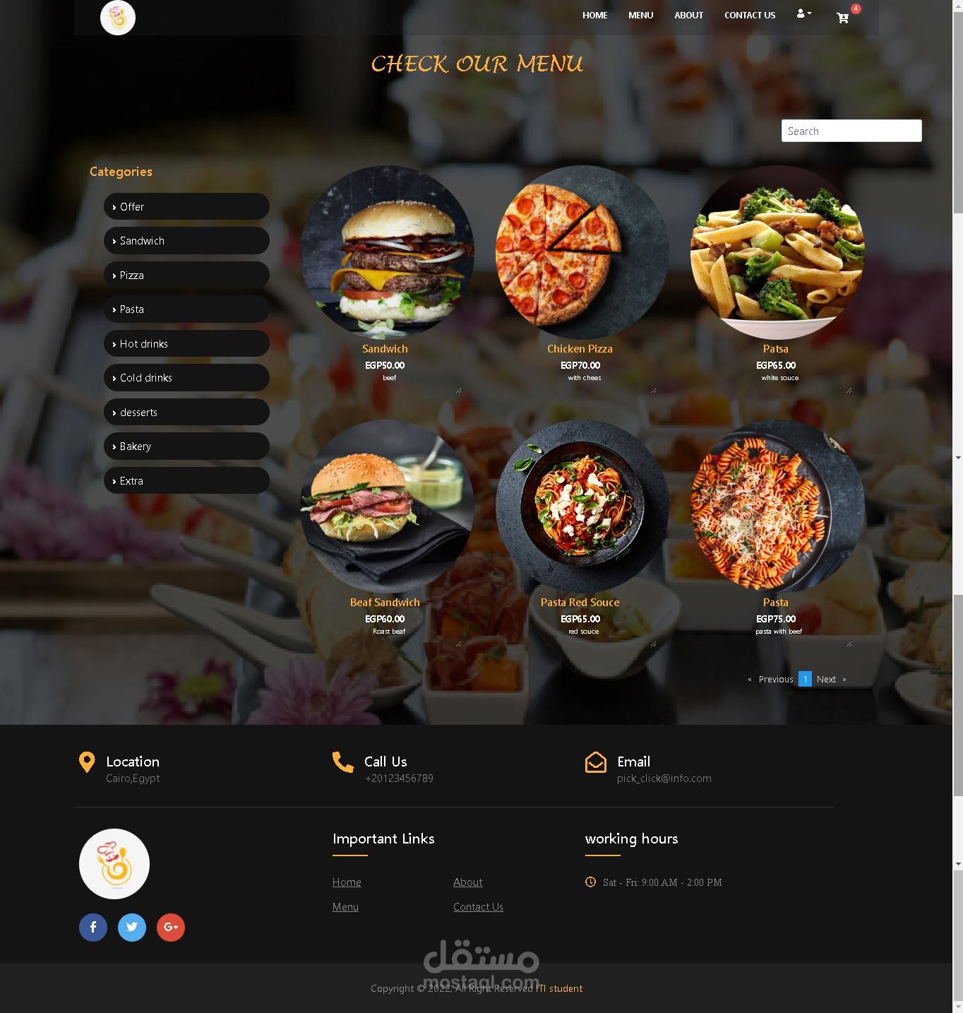 pick-click restaurant