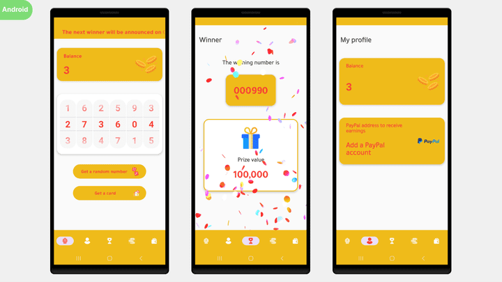The Winner | Android & iOS App