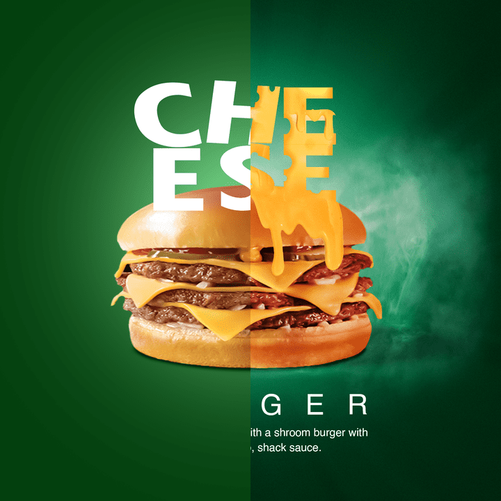 cheese burger ad