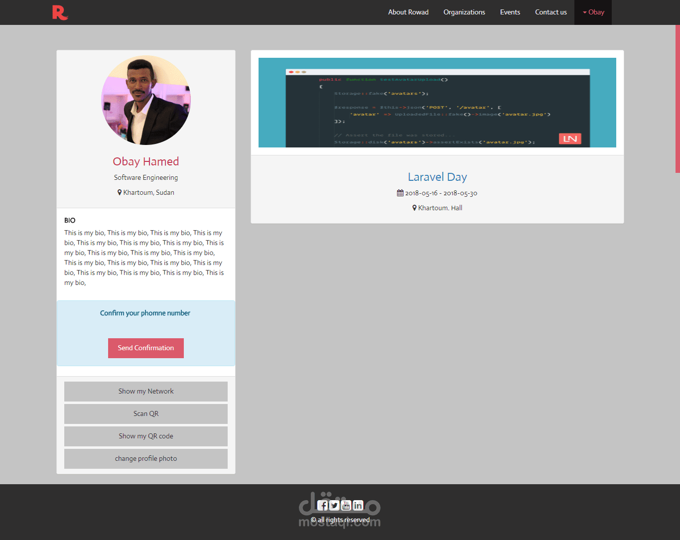 Rowad Event Management Systrm