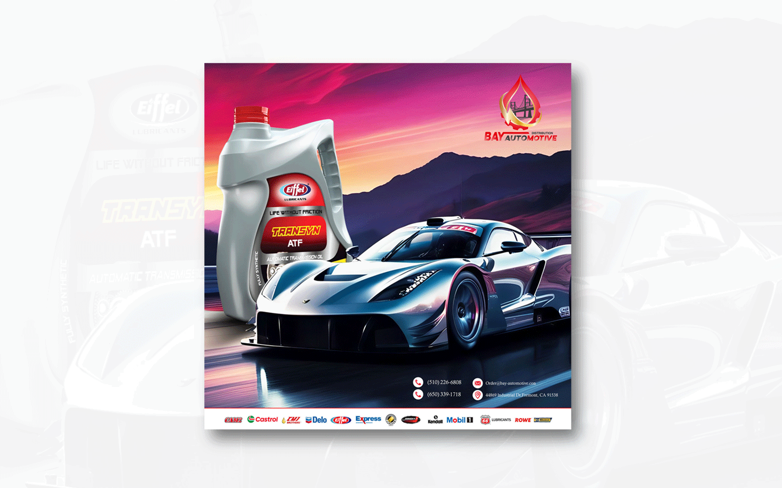 تصميم سوشيال ميديا لشركة زيوت سيارات