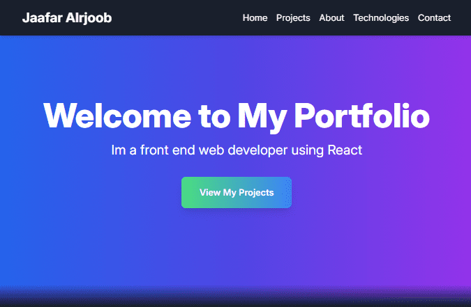 Modern and Responsive Developer Portfolio Website