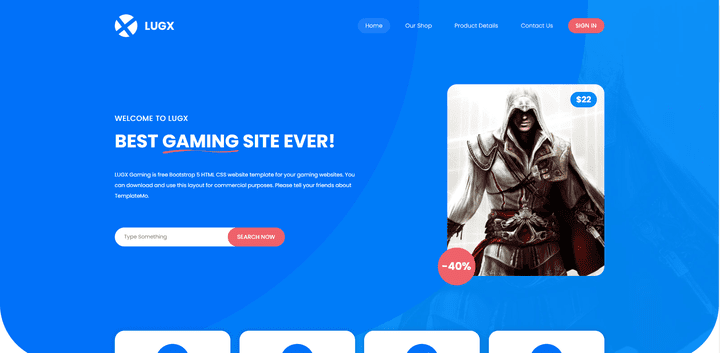 LUGX Gaming Website