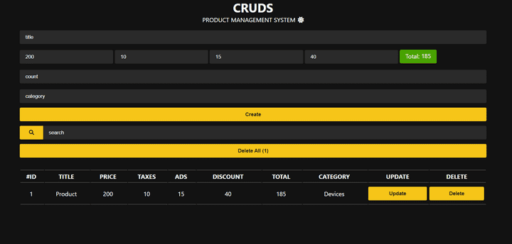 Cruds System