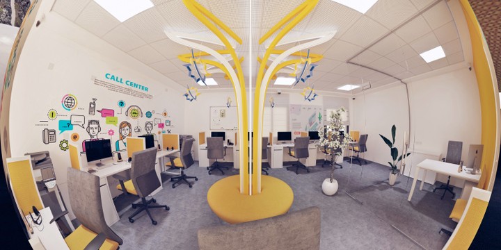 تصميم مكاتب Call center