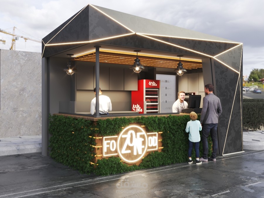 تصميم مقهي / cafe kiosk