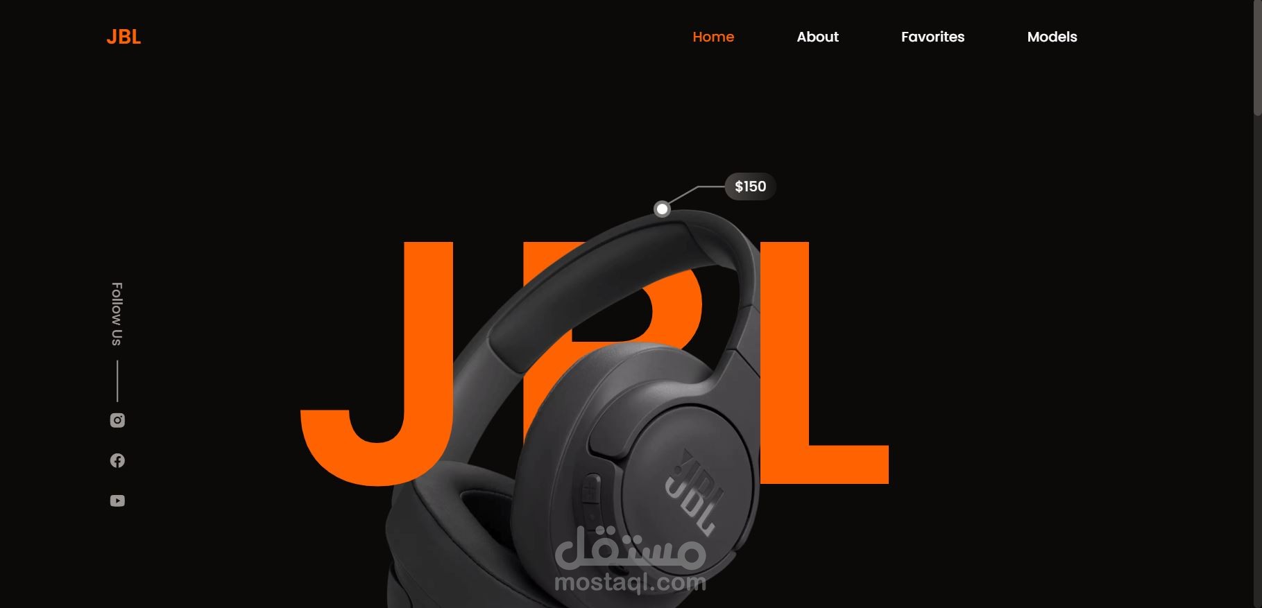 Responsive Headphones Website | مستقل