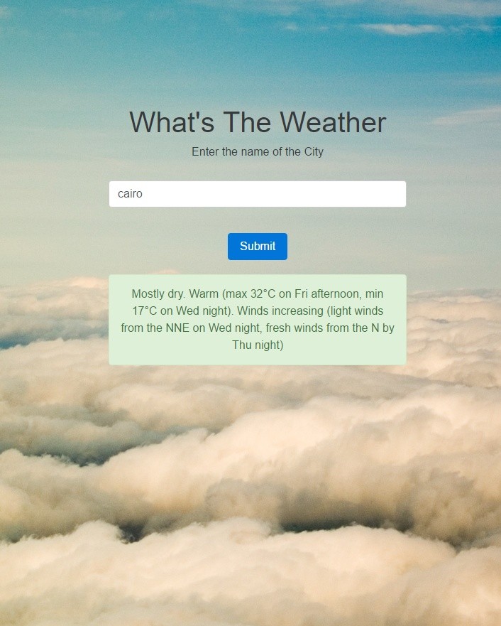simple weather checker