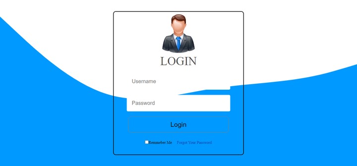 login form