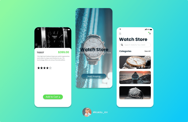 watch Store app UI Design