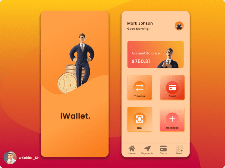 iWalet UI Design