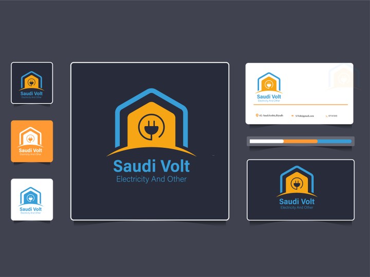 هوية بصرية لشركة Saudi Volt
