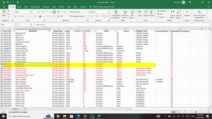 High-Efficiency Data Entry for Asset Management