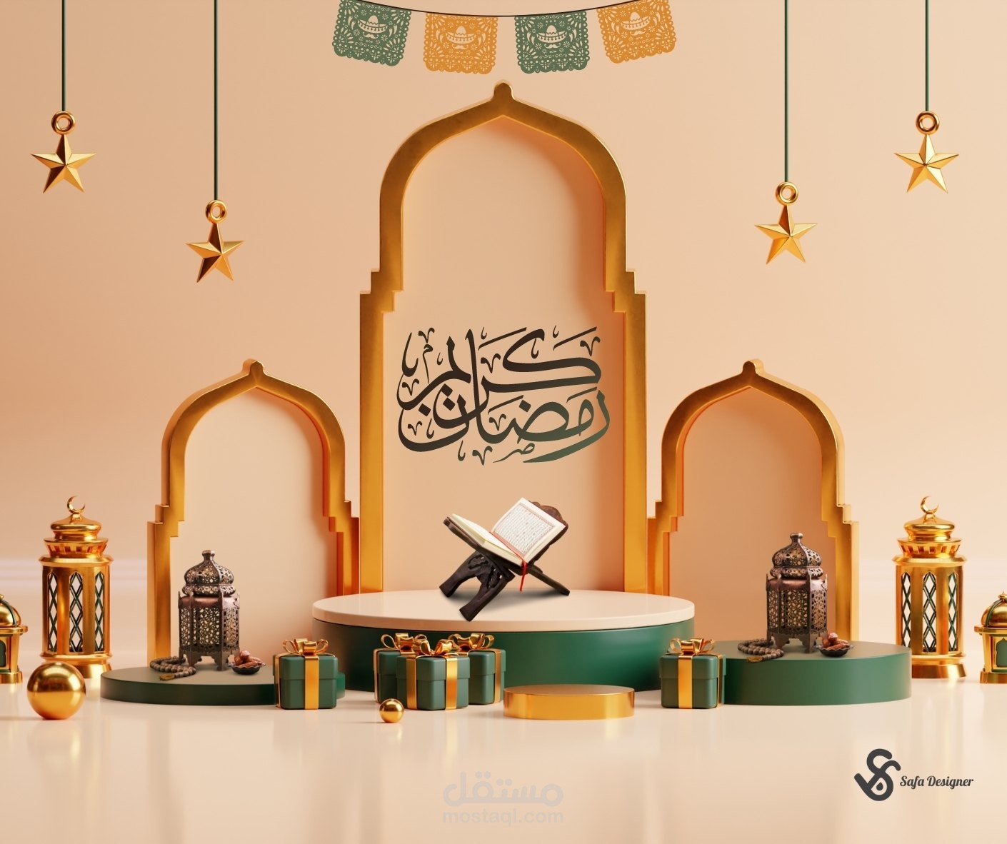 تصميم اعلان سوشيال ميديا لرمضان