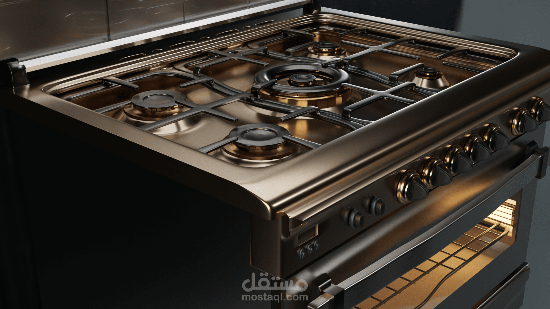 بوتجاز ثلاثى الابعاد 3D Stove