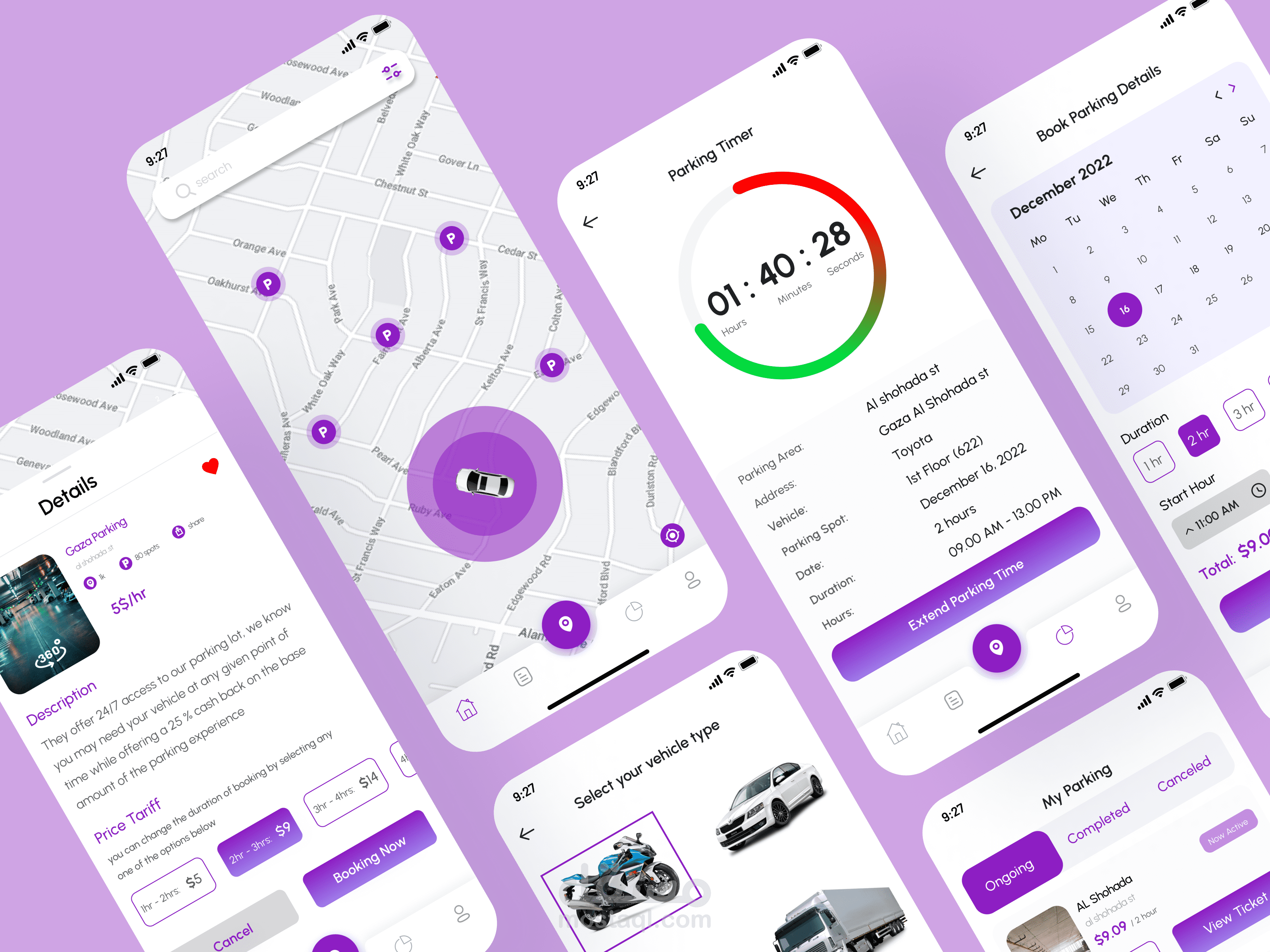 تصميم تطبيق Parking