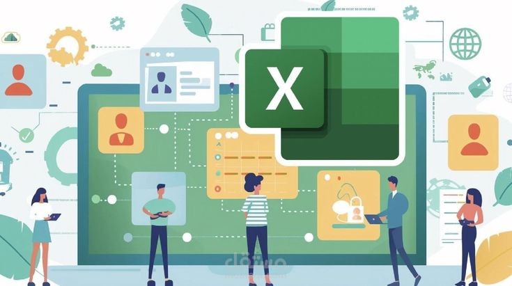نموذج جدول دخل شهري منسق بأستخدام Excel