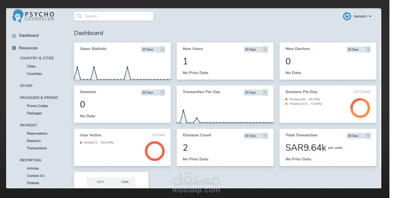 Professional Dashboard