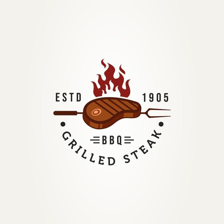 Grilled logo