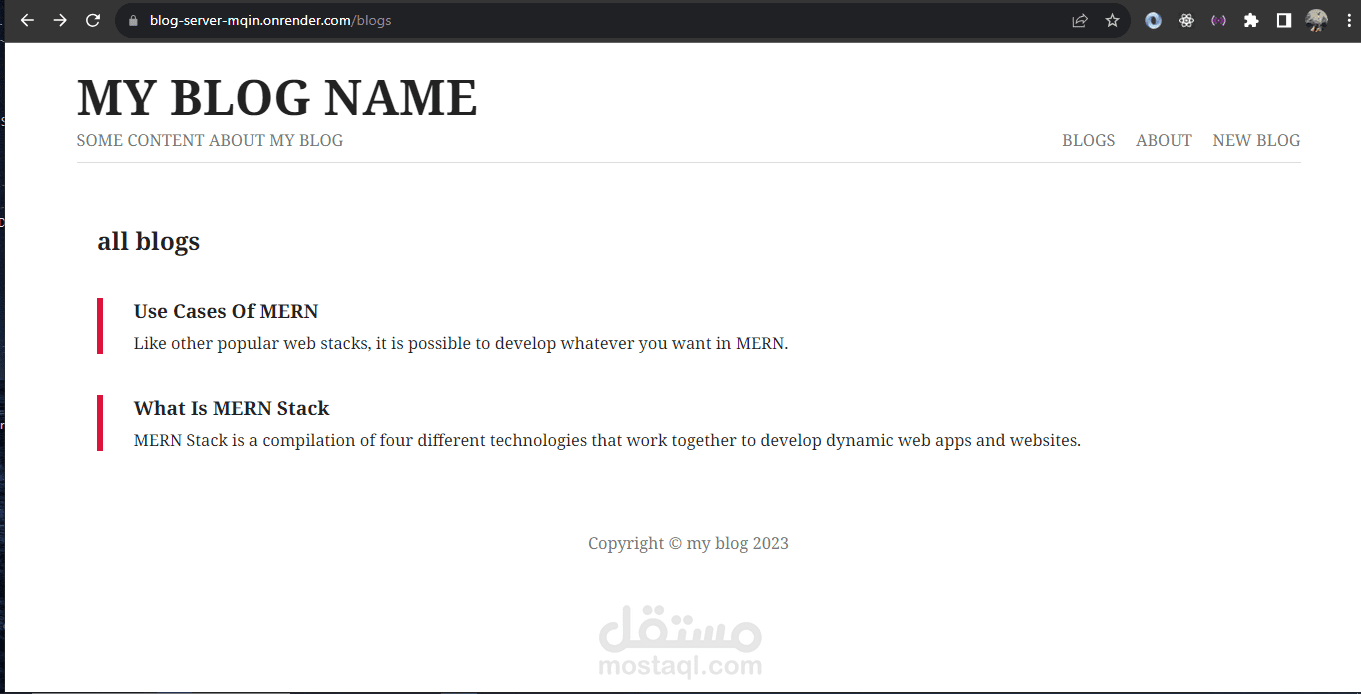 blog website