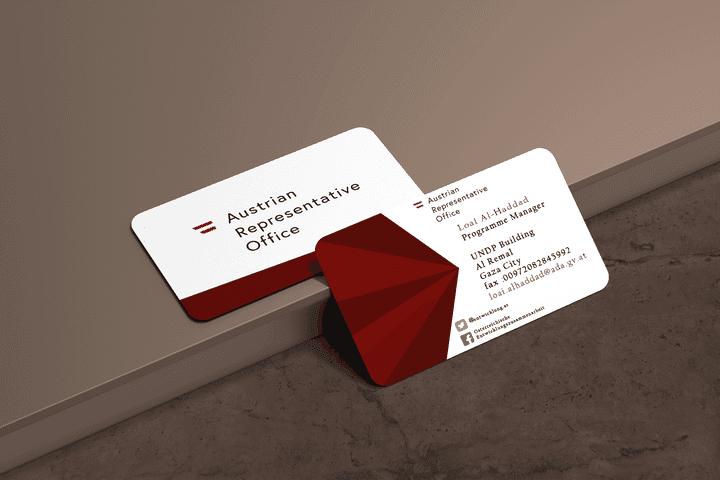 بطاقة عمل بزنس كارد business card