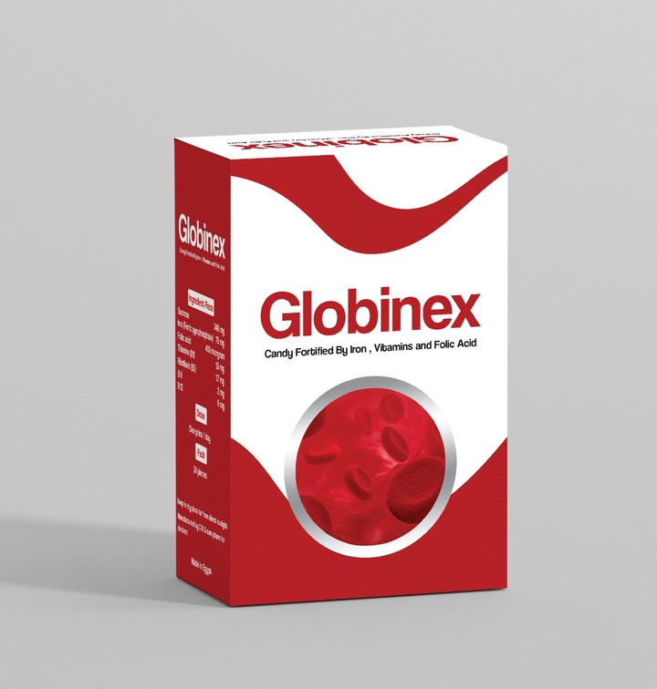 تصميم هوية لمنتج دواء Globinex