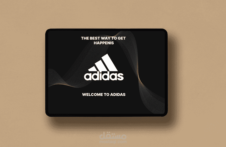 تصميم موقع الكتروني لشركة adidas