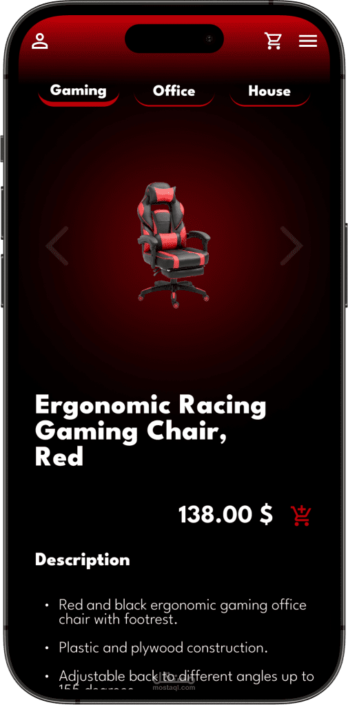 Gaming & Office Chair E-Commerce App