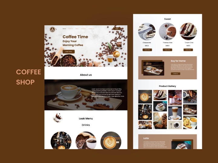 Coffee Shop - Landing page