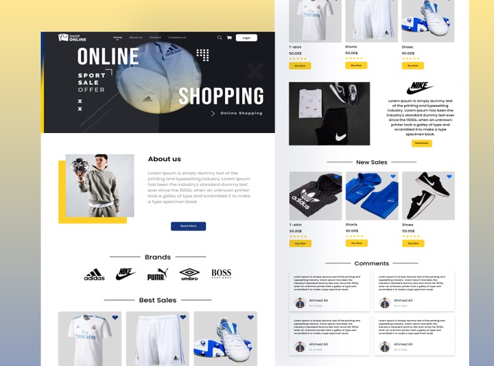 E-commerce Sport Online