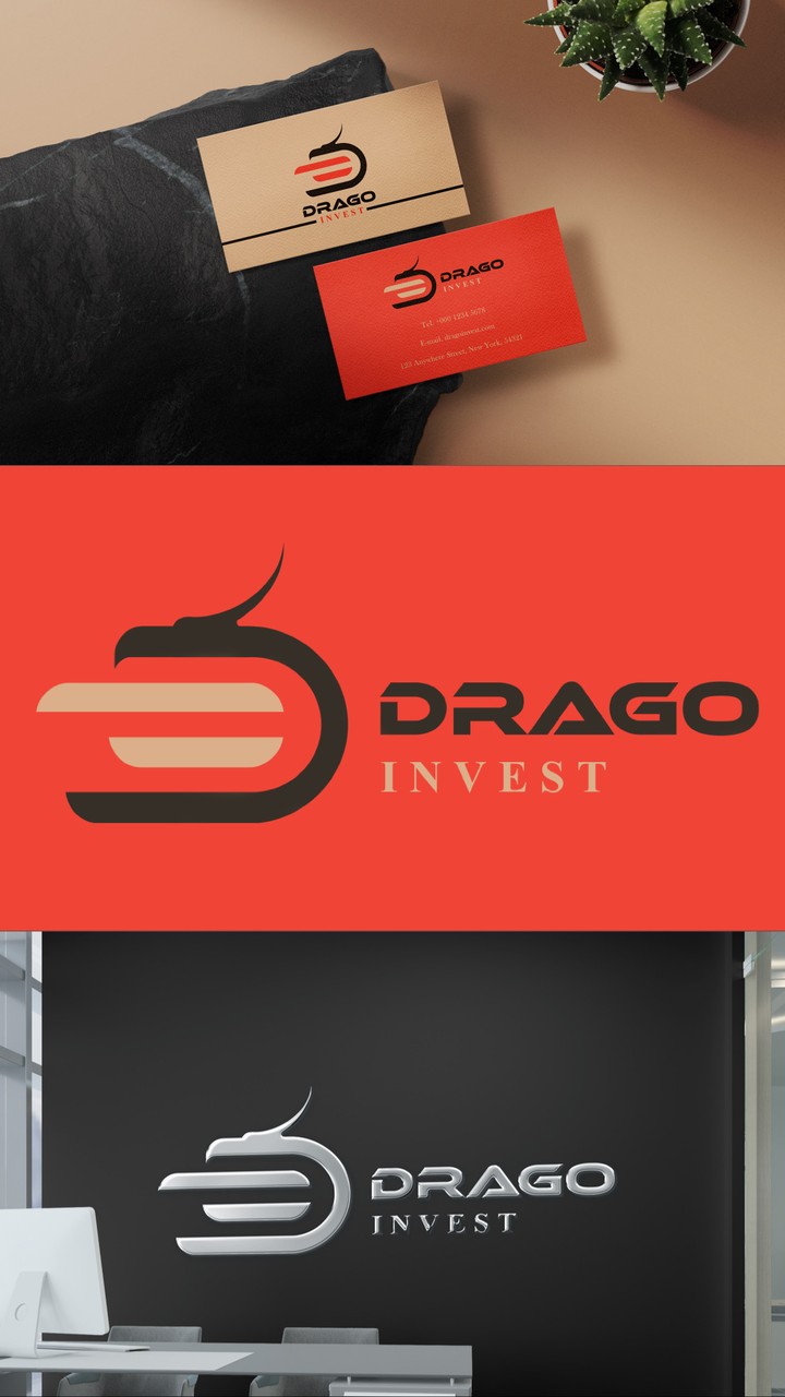 تصميم شعار لشركة Drago invest