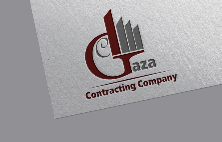 تصميم جرافيك شعار شركة مقاولات غزة logo