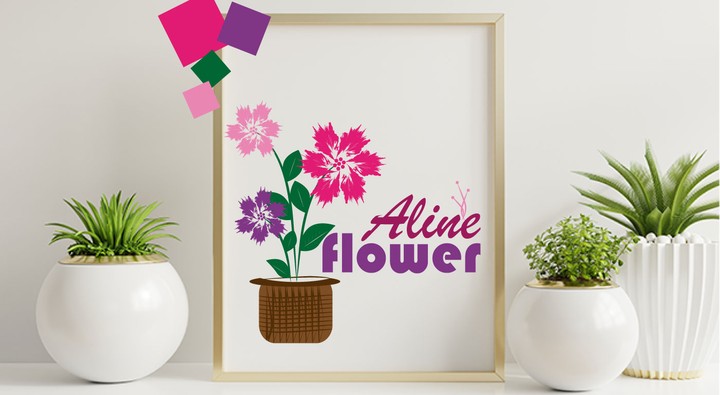 Logo Aline Flowers