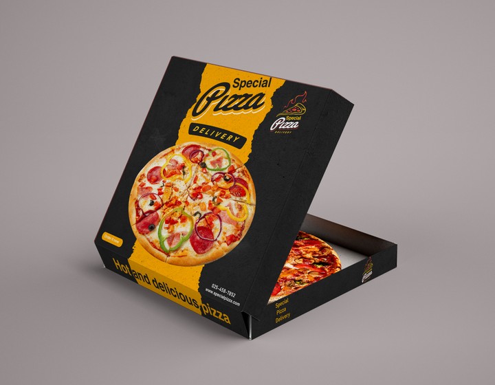 تصميم علبة بيتزا Packaging