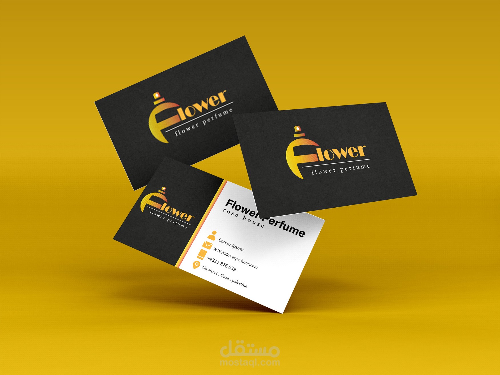 تصميم بطاقة أعمال ( business card ) بشكل أنيق